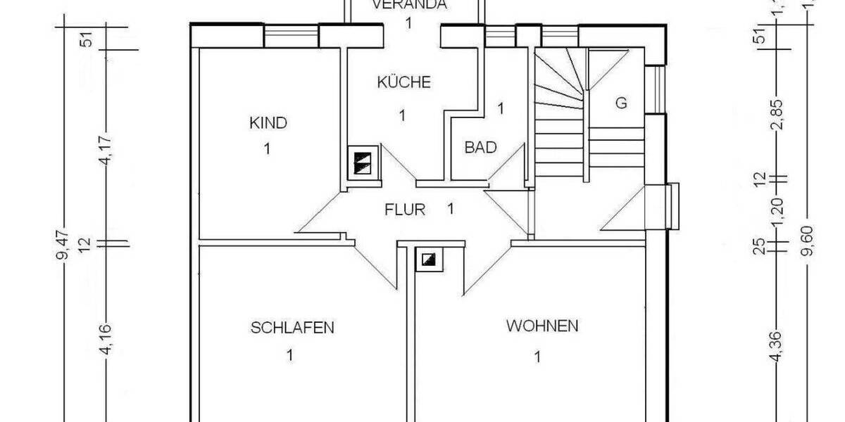 Etagenwohnung Ulm Mitte - 3 Zimmer, 64 m&sup2;, 355.000&euro; | Angebot:25905551