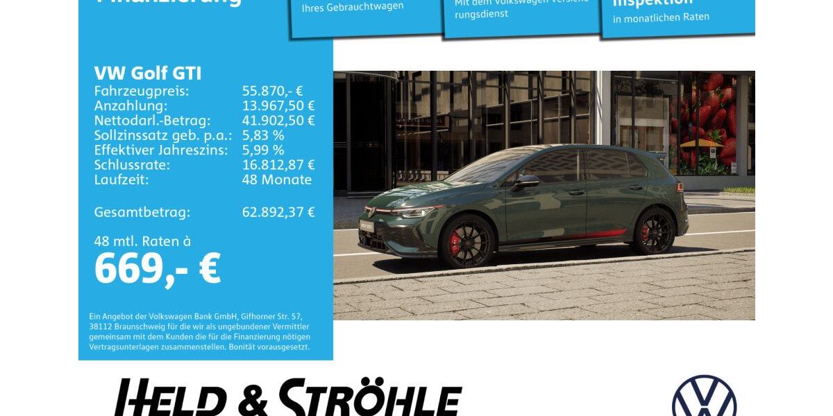 VW Golf 3.000 km 55.870 &euro; Neu-Ulm 89231