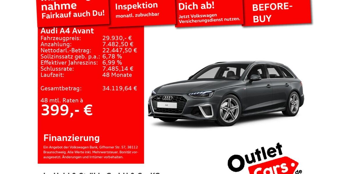 Audi A4 91.285 km 29.930 &euro; Senden 89250