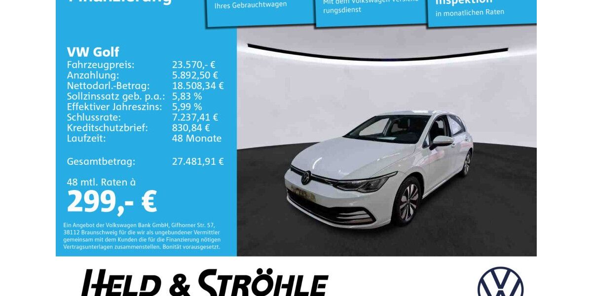 VW Golf 11.743 km 23.570 &euro; Neu-Ulm 89231