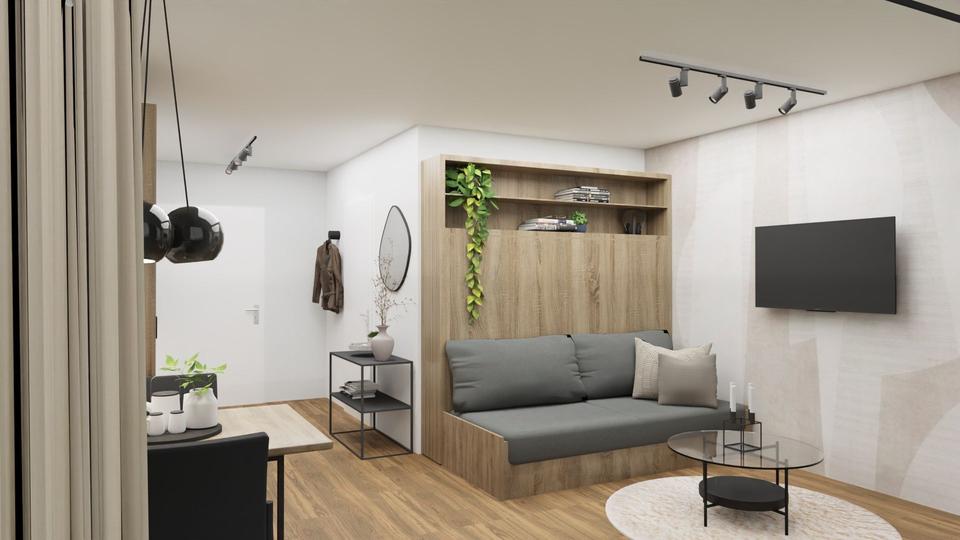 Erdgeschoßwohnung Ulm - 1 Zimmer, 36 m&sup2;, 1.050&euro; | Angebot:25645778