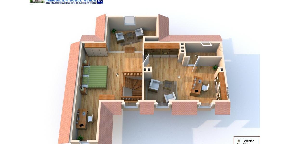 Einfamilienhaus Neu-Ulm Ludwigsfeld - 3.5 Zimmer, 137 m&sup2;, 1.600&euro; | Angebot:25641254