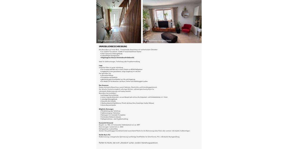 Bauernhaus, Landhaus Weißenhorn - 6 Zimmer, 140 m&sup2;, 549.000&euro; | Angebot:25930655