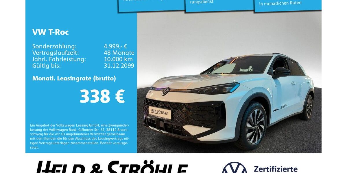 VW T-Roc 4.001 km 38.550 &euro; Neu-Ulm 89231