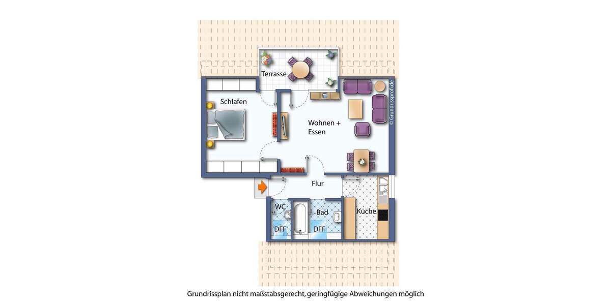 Etagenwohnung Senden - 2 Zimmer, 60 m&sup2;, 180.000&euro; | Angebot:25862439