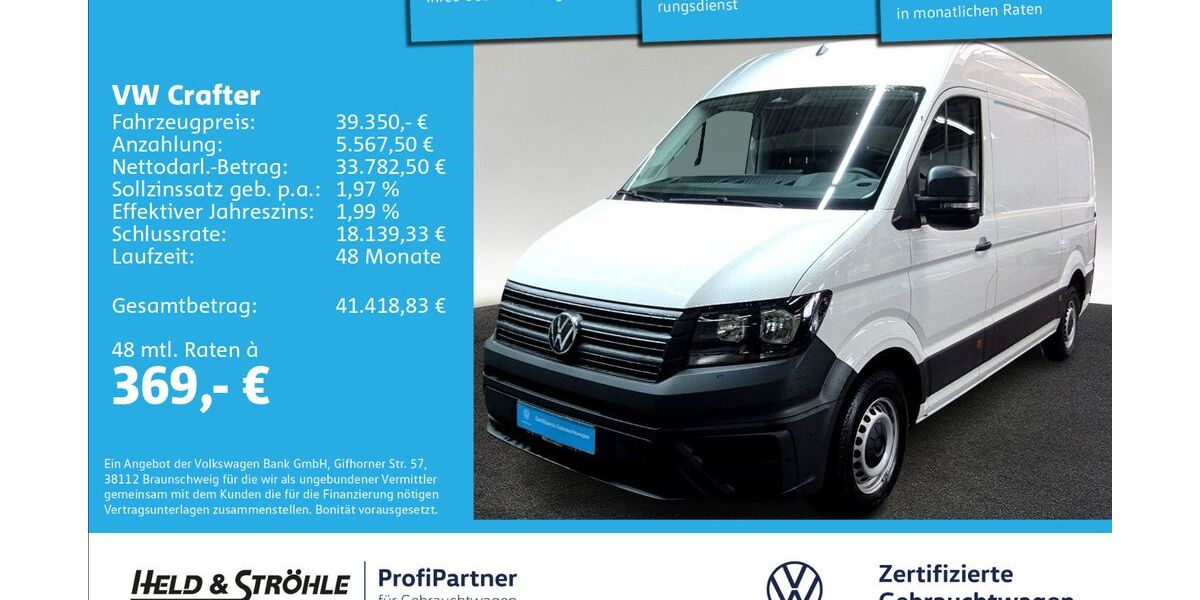 VW Crafter 16.001 km 39.350 &euro; Ulm 89079